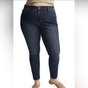 NWT Slink Jeans Denim High Rise Ankle Skinny, Macie Color, Size 18